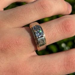 925 sterling silver Ring with CZ stone 1.35CTW size 10