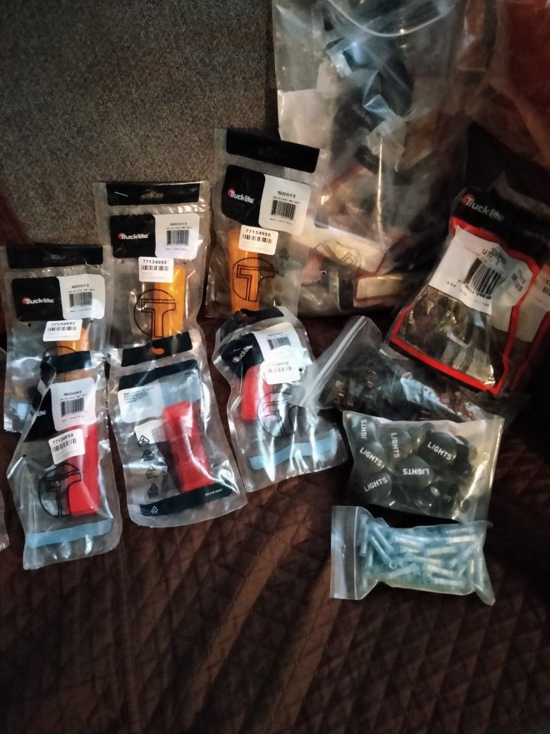 Assorted Marker Lights, Warning Beacons, Headlights, LED Worklamps