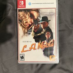 L.A. Noire Nintendo Switch 