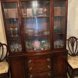 Antique Mahogany China Cabinet