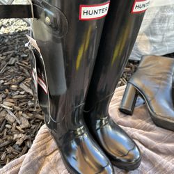 Brand New Long Rain Boots 5.5 Woman 