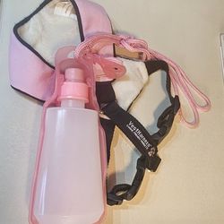 XS high quality Harness with Pink Travel Water Bottle