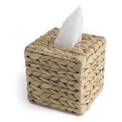 Rattan Wicker Tissues Cube Box Cover Square