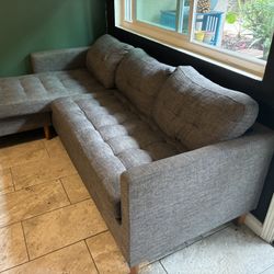 Used Small Grey Sofa