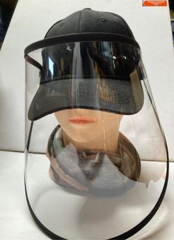 Face shield with hat