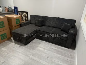 New black sofa bed