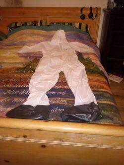 Breathable Waterproof Coveralls W/Hood And Shoes