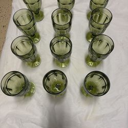 Vintage Green Glassware