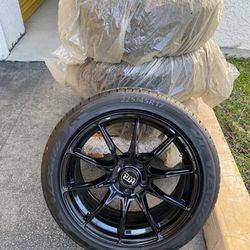 HTR Rims with Lexani Tires. Set Of 4.