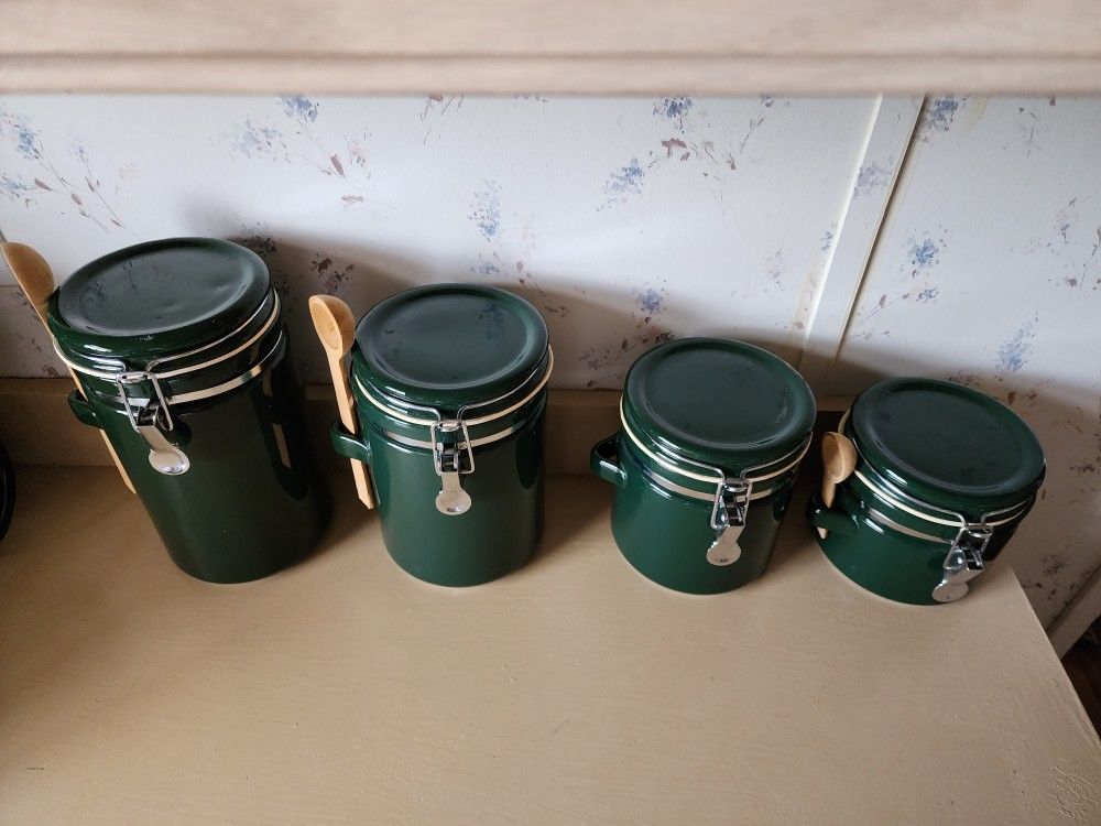 Green Canister Set