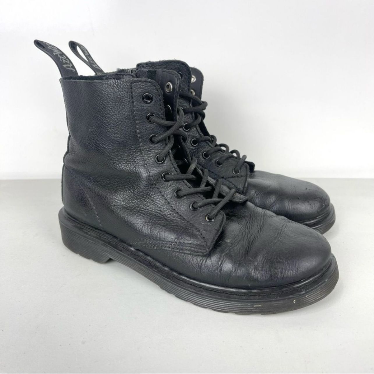 Dr. Martens 1460 Pascual Mono J Black Leather Boots Women’s Size 5 Men 4