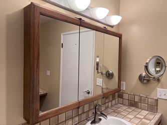 Large Bathroom Medicine Cabinet with Mirrors & Storage
