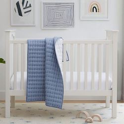 LIKE NEW Pottery Barn White Kendall Convertible Crib