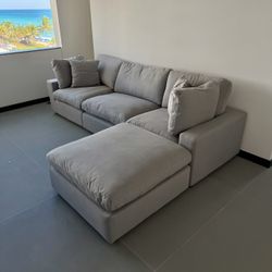 New Grey Sofa Cloud Couch Sectional