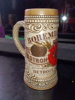 Strohs Heritage IV Collectors Beer Stein