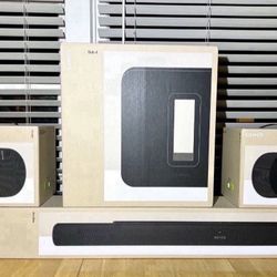 Sonos Ultimate Immersive Set (Black) with Arc Ultra Arc Ultra (Black) + Sub 4 (Black) + 2x Era 300 (Black). Brand New Sealed. Includes Warranty. 