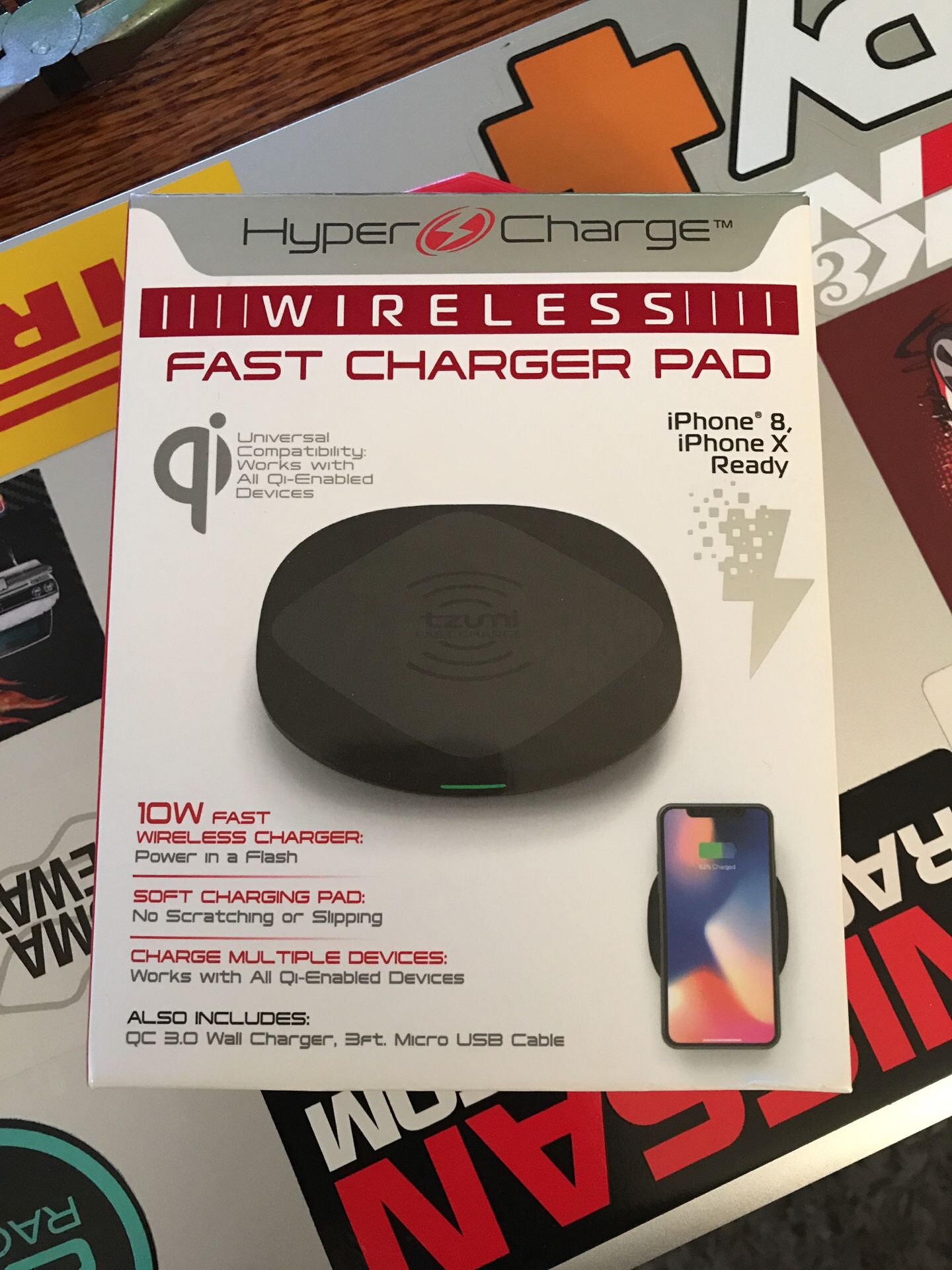 Tzumi Hyper Charge Wireless Fast Charger Pad