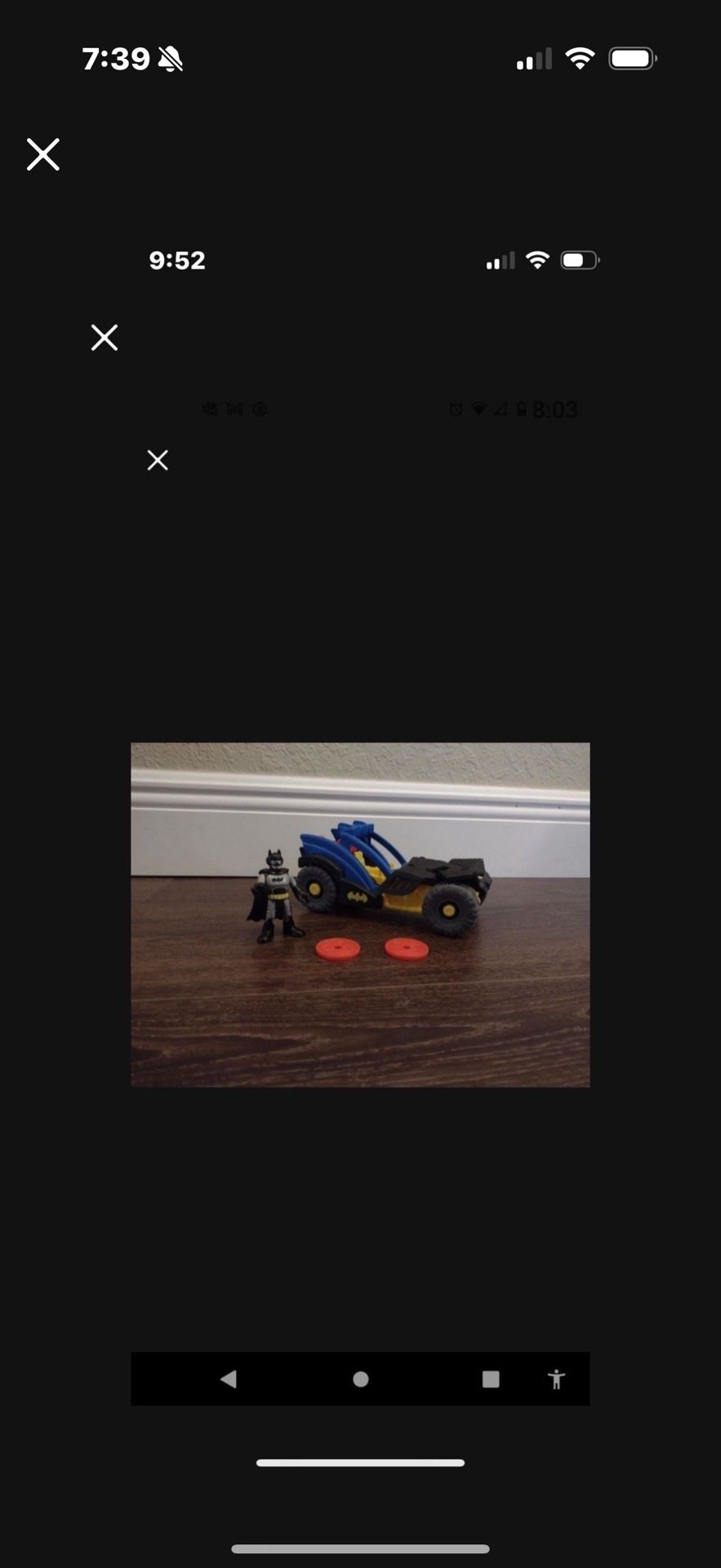 Fisher-Price Imaginext DC Super Friends Batman Rally Car Has 2 out of 3 launching discs