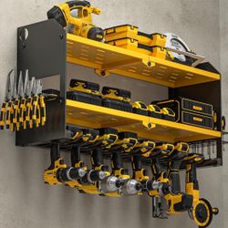 Power Tool Organizer Wall Mount, Cordless Drill and Battery Holder