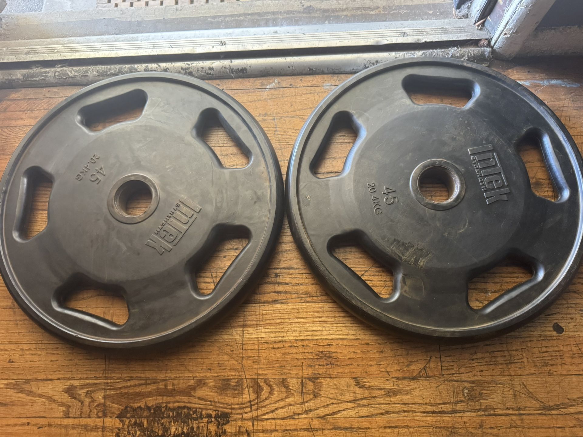 Urethane Olympic Weights Pair 45 Lbs