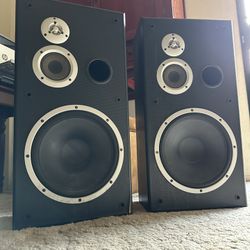 KLH 9250B Floor Speakers – 3-Way 12” Woofers, Powerful Sound