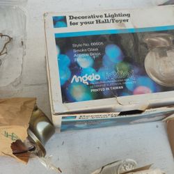 Angelo Lighting Decorative Ceiling Light Fixture With A Smoke Glass Shade 