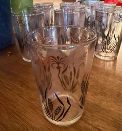 10 Vintage Libby juice glasses