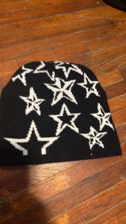 Black beanie with stars