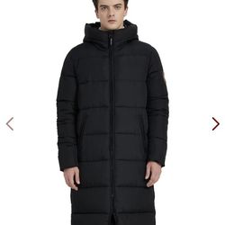 PUREMSX Long Puffer Coat for Men