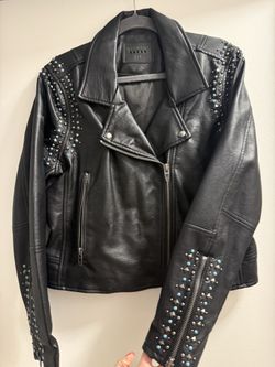 Black faux leather BLANKNYC jacket l