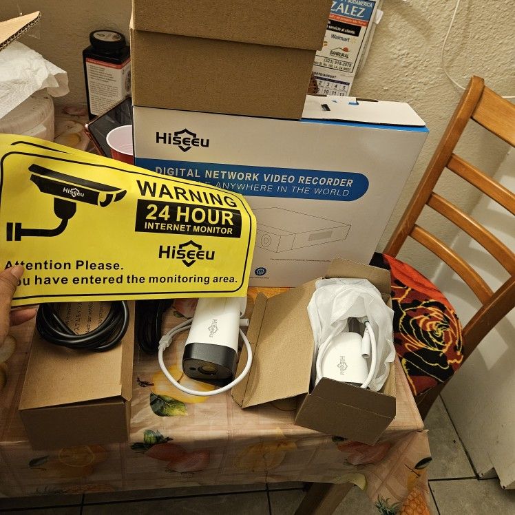 4 Camaras De Seguridad Marca Hiseu 4k