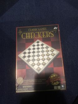 Checkers board game