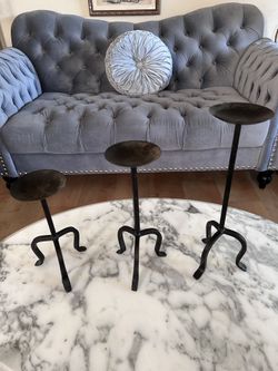 Metal Candle Holders - Vintage 