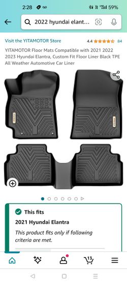 Hyundai Elantra Floor Mats (2021-2023)