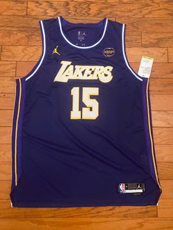 New purple highest premium quality stitch,player version jersey. Lakers player jersey Austin Reaves