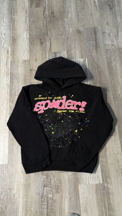Sp5der P*nk V2 Hoodie Black