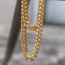 8mm silver Chain Gold Bonded never tarnish