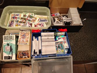 Large Lot of Baseball and Football Cards