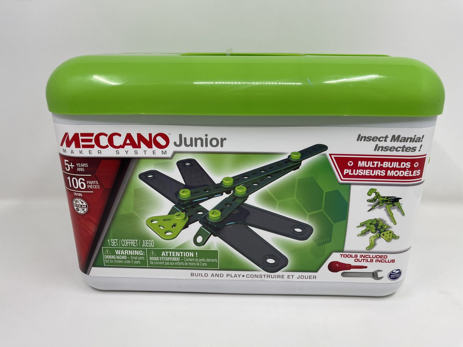 Meccano Junior Toolbox Insect Mania Multi Builds