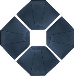 ABCCANOPY Stand Fan Shaped Umbrella Base/Fan Style Self-Filled Cantilever Offset Umbrella Base Stand Fillable with Water or Sand, Suitable for All Kin