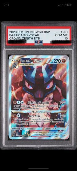 Pokemon - SWSH Lucario VStar, PSA 10