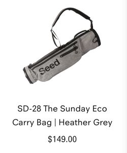 Seed Golf Carry Bag for Clubs - Very Lightweight