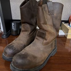 Cat Steel Toe Work Boots - Size 9.5W