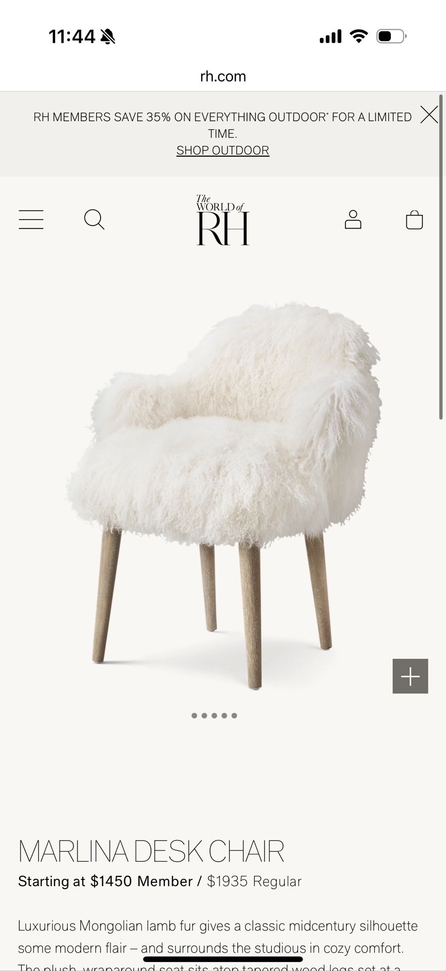 Restoration Hardware Desk Chair
