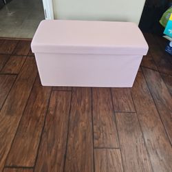pink storage ottoman new