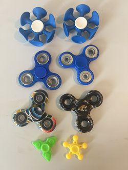Lot Of 8 Metal Hand Fidget Spinner Mixed Lot Finger Toy Anxiety Stress Relief