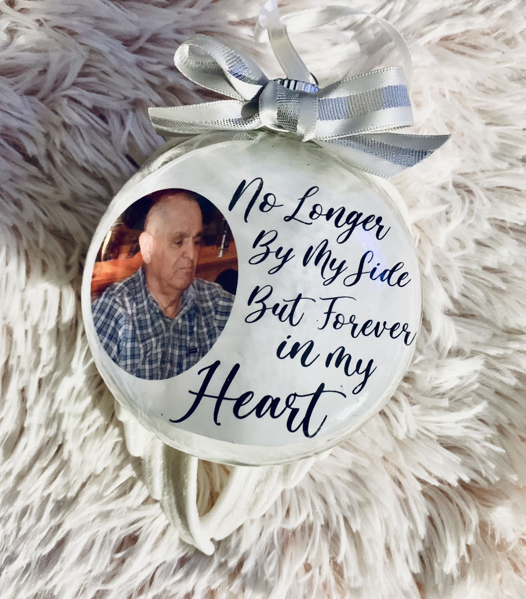 Memorial Personalized Ornament with Wings