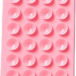 Silicone Suction Phone Case Adhesive Mount, Hands-Free, Strong Grip Holder Pck 2