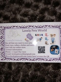 Lovely Pets World ! Consiente a tu mascota , visita nuestra tienda online