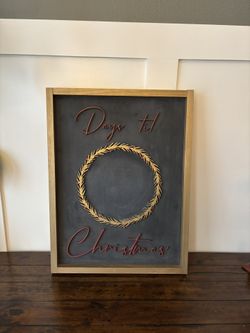Days til Christmas Chalkboard Art